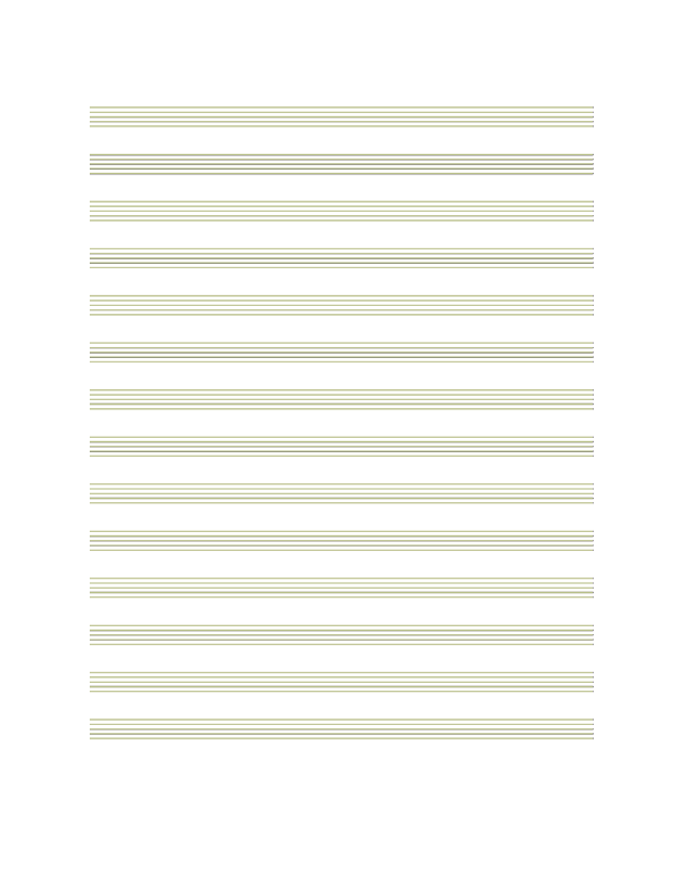 Green sheet music template coutesy of Catsup Magazine